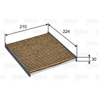 Filtre, air de l'habitacle VALEO 701024