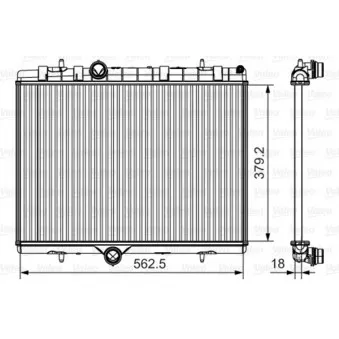 Radiateur, refroidissement du moteur VALEO 701507