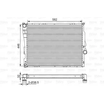 Radiateur, refroidissement du moteur VALEO 701523