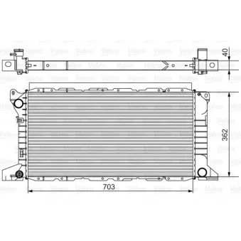 Radiateur, refroidissement du moteur VALEO 701525