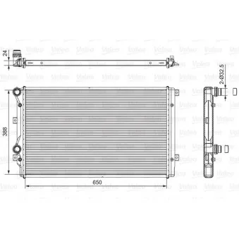 Radiateur, refroidissement du moteur VALEO 701540