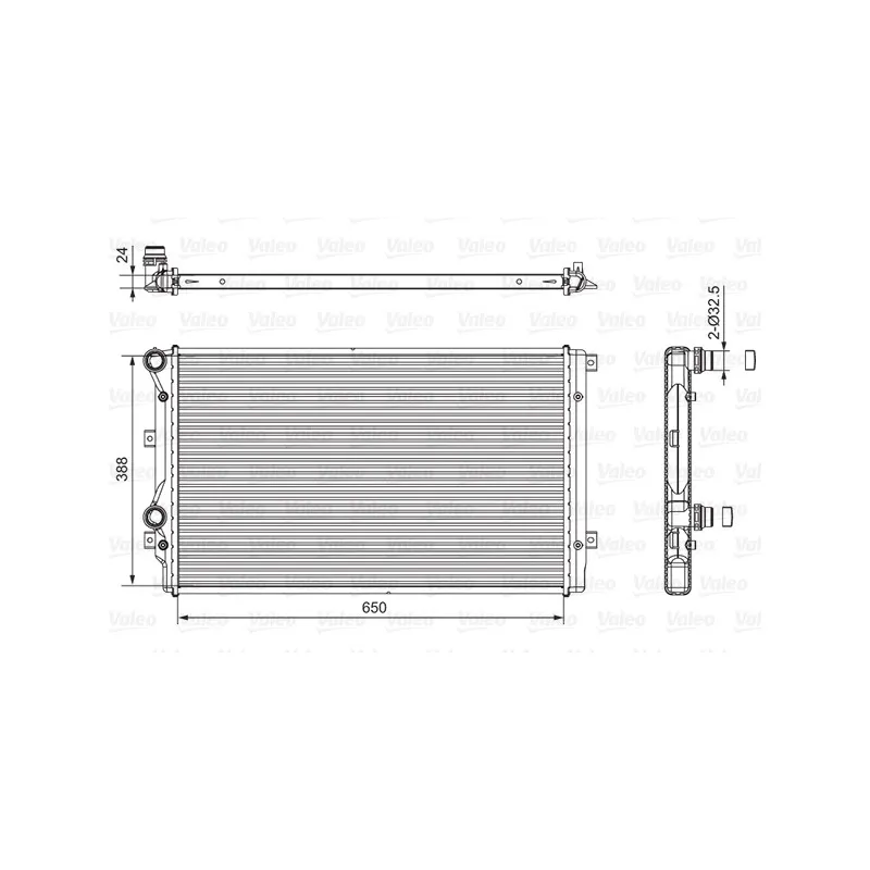 Radiateur, refroidissement du moteur VALEO 701540