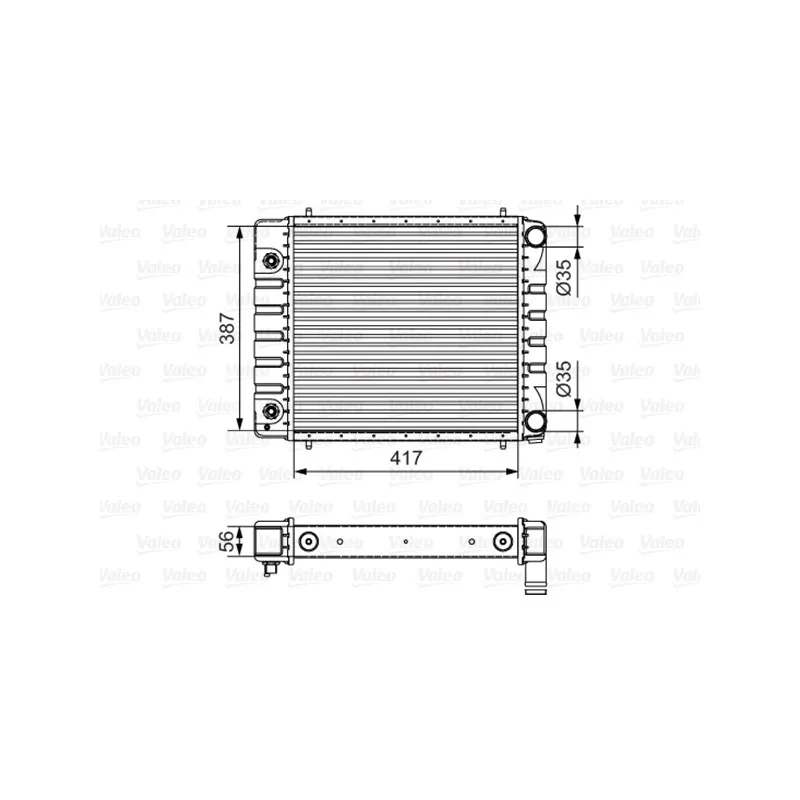 Radiateur, refroidissement du moteur VALEO 701546