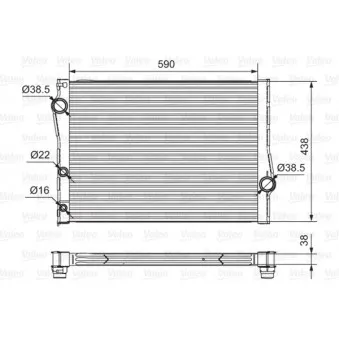 Radiateur, refroidissement du moteur VALEO 701549