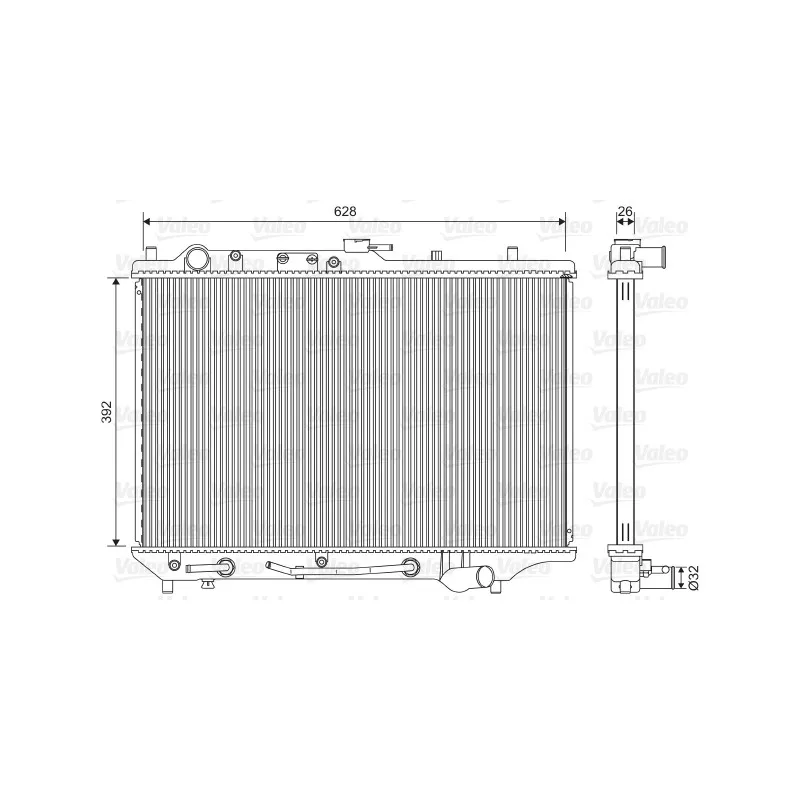 Radiateur, refroidissement du moteur VALEO 701550