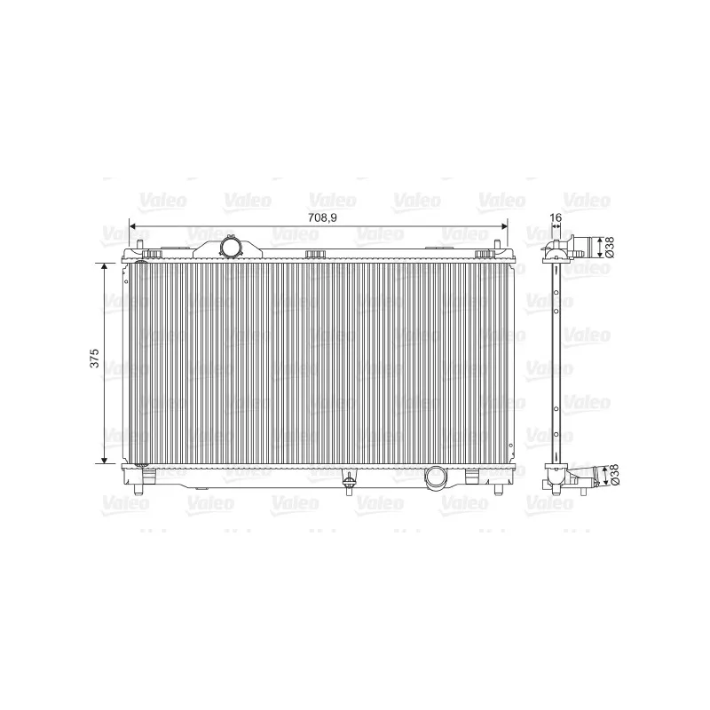 Radiateur, refroidissement du moteur VALEO 701572