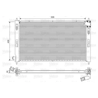 Radiateur, refroidissement du moteur VALEO 701577