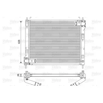 Radiateur, refroidissement du moteur VALEO 701583