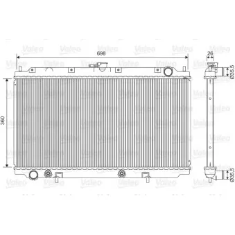 Radiateur, refroidissement du moteur VALEO 701588