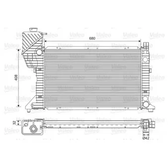 Radiateur, refroidissement du moteur VALEO 701589