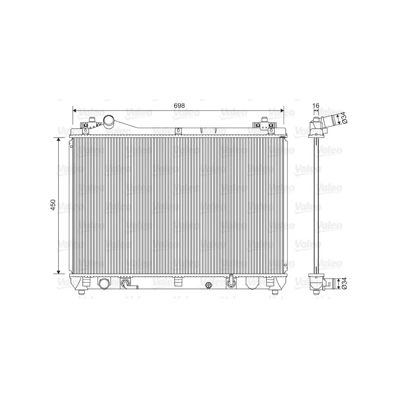 Radiateur, refroidissement du moteur VALEO 701592