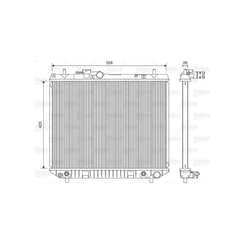 Radiateur, refroidissement du moteur VALEO 701593