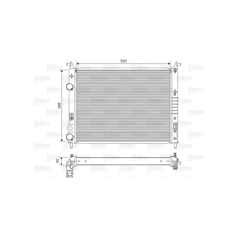 Radiateur, refroidissement du moteur VALEO 701597