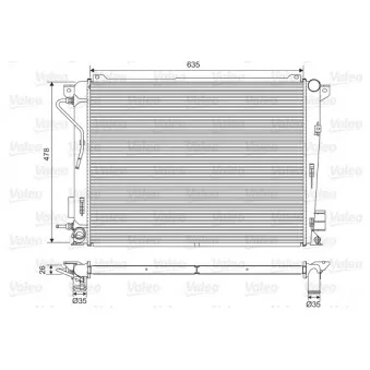 Radiateur, refroidissement du moteur VALEO 701600