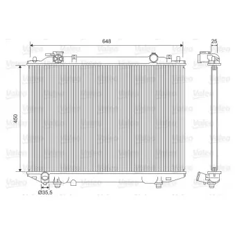 Radiateur, refroidissement du moteur VALEO 701615