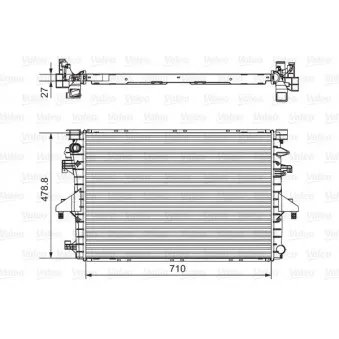 Radiateur, refroidissement du moteur VALEO 701654