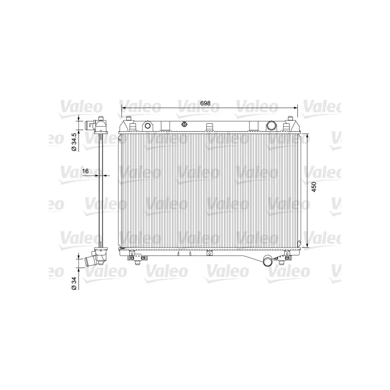 Radiateur, refroidissement du moteur VALEO 701722