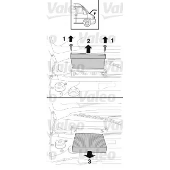 Filtre, air de l'habitacle VALEO 716030