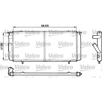 Radiateur, refroidissement du moteur VALEO 730017