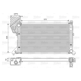 Radiateur, refroidissement du moteur VALEO 730229