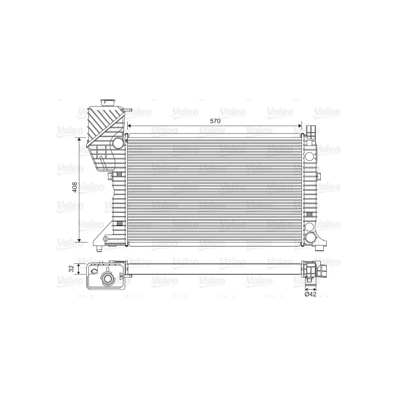 Radiateur, refroidissement du moteur VALEO 730229