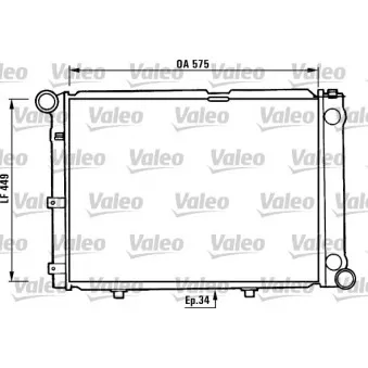 Radiateur, refroidissement du moteur VALEO 730344