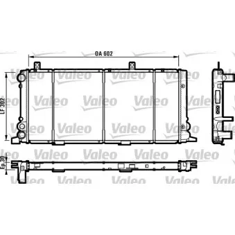 Radiateur, refroidissement du moteur VALEO 730348