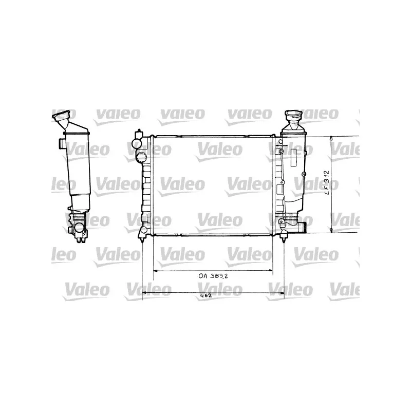 Radiateur, refroidissement du moteur VALEO 730366