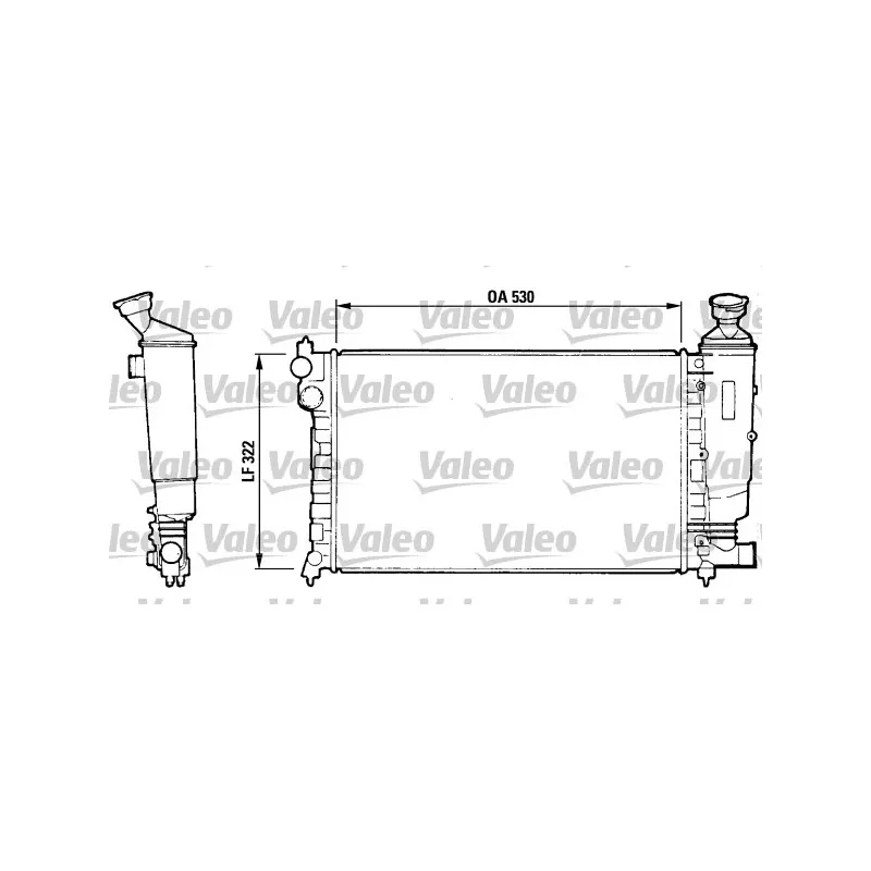 Radiateur, refroidissement du moteur VALEO 730368