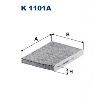 Filtre, air de l'habitacle FILTRON K 1101A