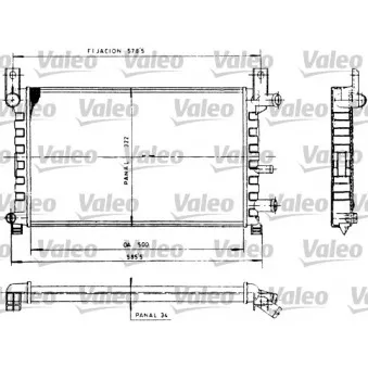 Radiateur, refroidissement du moteur VALEO 730483