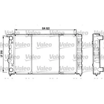 Radiateur, refroidissement du moteur VALEO 730513