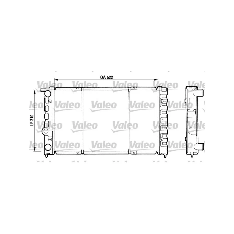 Radiateur, refroidissement du moteur VALEO 730513