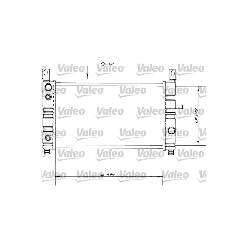 Radiateur, refroidissement du moteur VALEO 730559