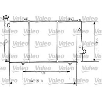 Radiateur, refroidissement du moteur VALEO 730634