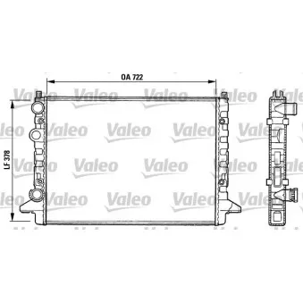 Radiateur, refroidissement du moteur VALEO 731008