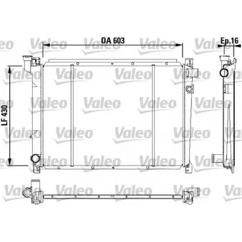 Radiateur, refroidissement du moteur VALEO 731087