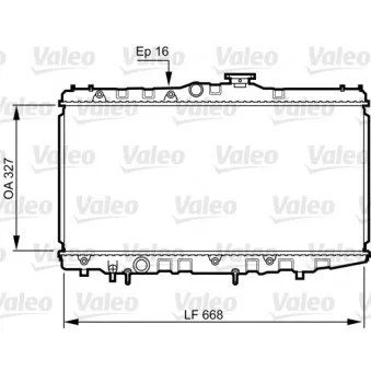 Radiateur, refroidissement du moteur VALEO 731105