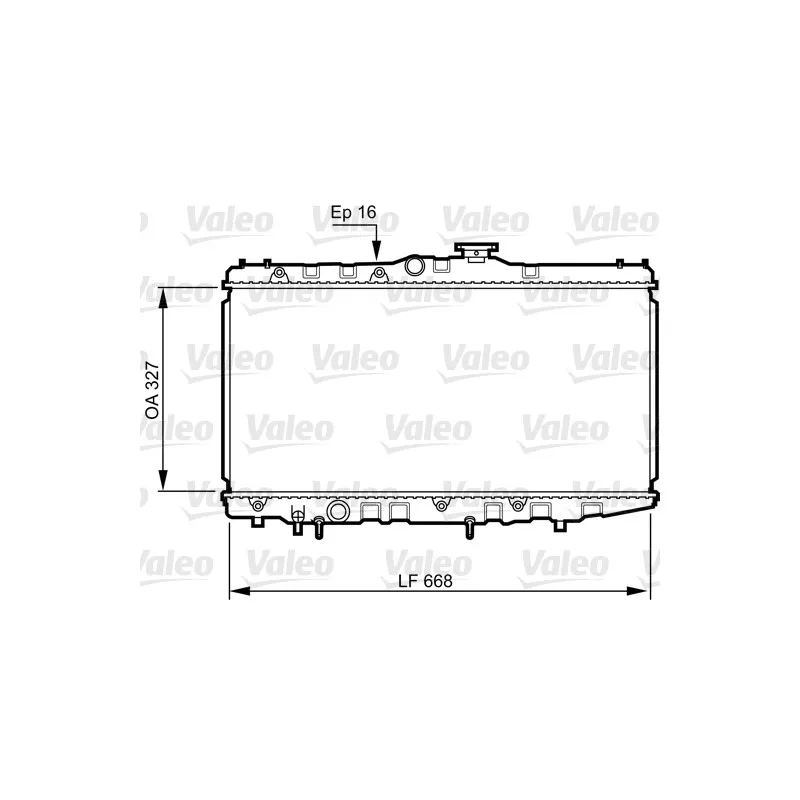 Radiateur, refroidissement du moteur VALEO 731105