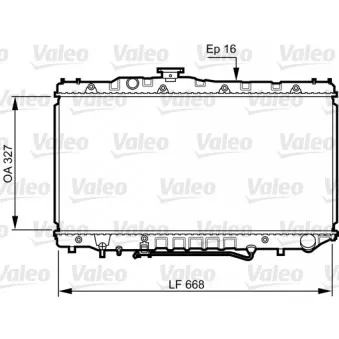 Radiateur, refroidissement du moteur VALEO 731110