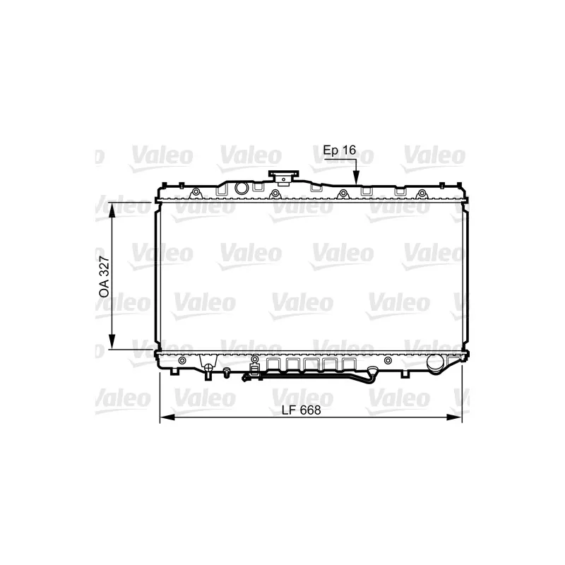 Radiateur, refroidissement du moteur VALEO 731110