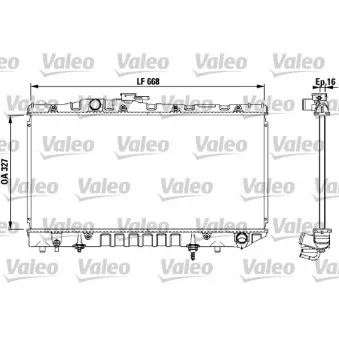 Radiateur, refroidissement du moteur VALEO 731114