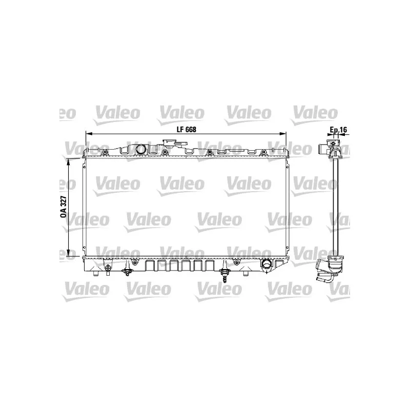 Radiateur, refroidissement du moteur VALEO 731114