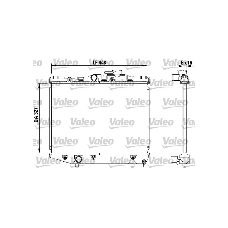 Radiateur, refroidissement du moteur VALEO 731124