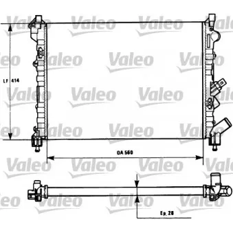 Radiateur, refroidissement du moteur VALEO 731128