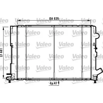 Radiateur, refroidissement du moteur VALEO 731161