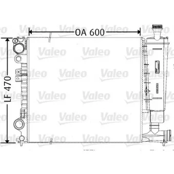 Radiateur, refroidissement du moteur VALEO 731165