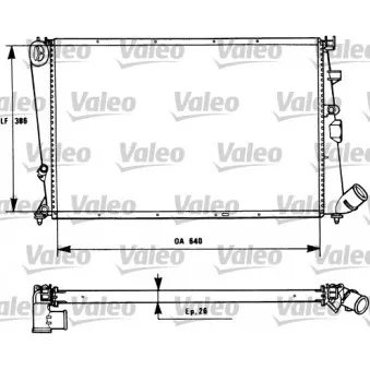 Radiateur, refroidissement du moteur VALEO 731184