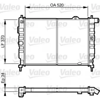 Radiateur, refroidissement du moteur VALEO 731217