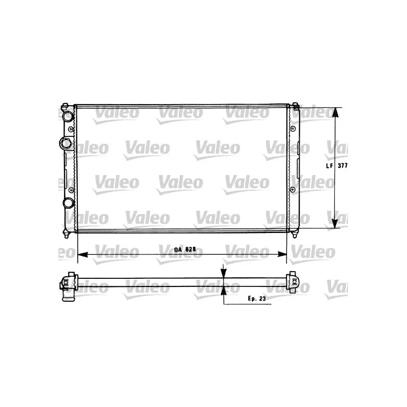 Radiateur, refroidissement du moteur VALEO 731268